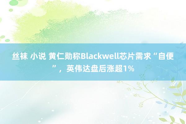 丝袜 小说 黄仁勋称Blackwell芯片需求“自便”，英伟达盘后涨超1%