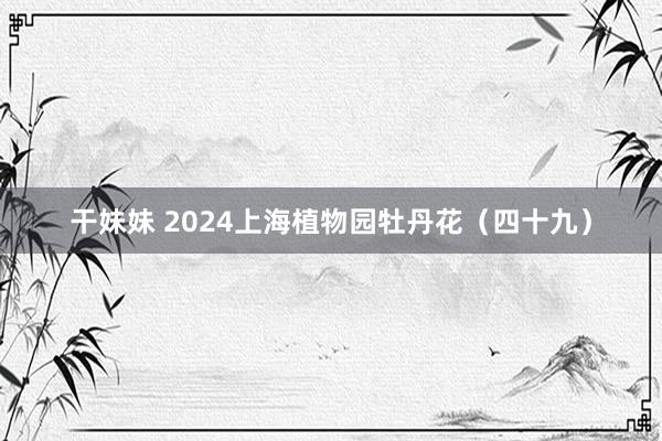 干妹妹 2024上海植物园牡丹花（四十九）