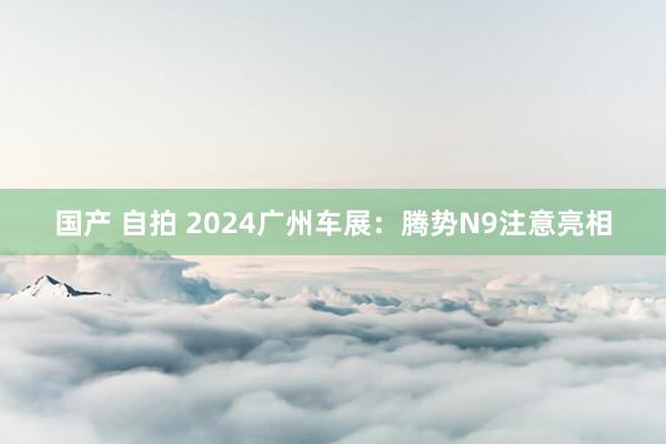 国产 自拍 2024广州车展：腾势N9注意亮相