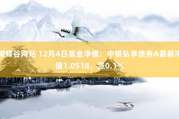 蝴蝶谷网站 12月4日基金净值：中银弘享债券A最新净值1.0518，涨0.1%