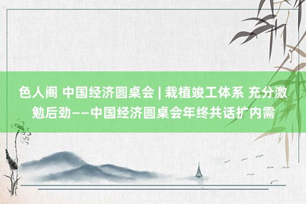 色人阁 中国经济圆桌会 | 栽植竣工体系 充分激勉后劲——中国经济圆桌会年终共话扩内需