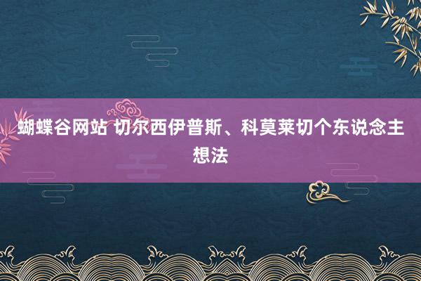 蝴蝶谷网站 切尔西伊普斯、科莫莱切个东说念主想法