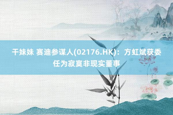 干妹妹 赛迪参谋人(02176.HK)：方虹斌获委任为寂寞非现实董事