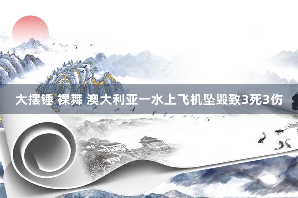 大摆锤 裸舞 澳大利亚一水上飞机坠毁致3死3伤